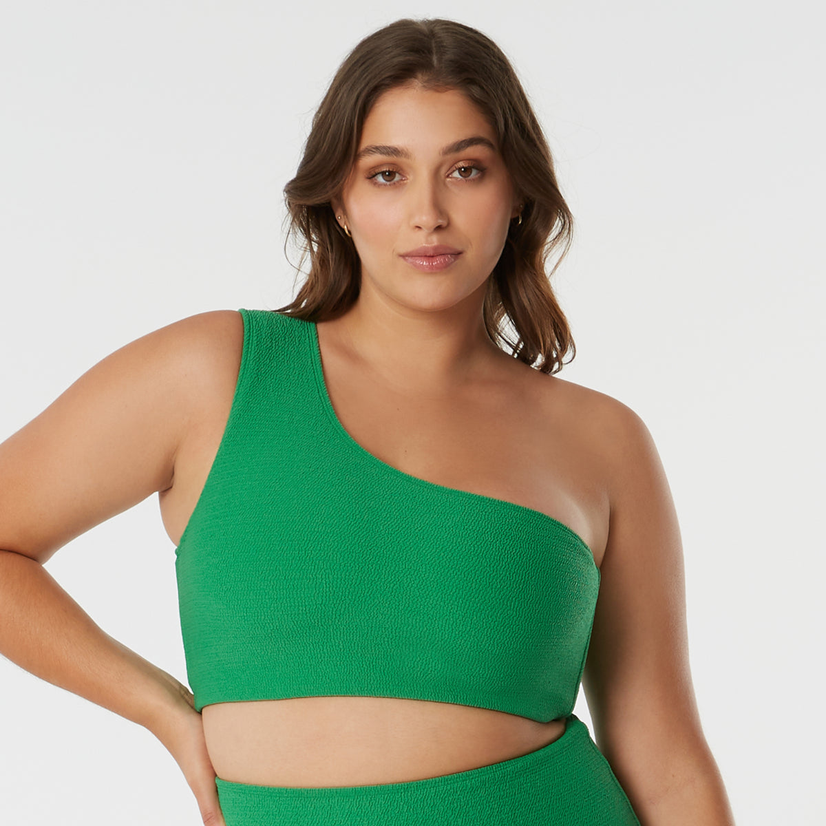 By My Side / Bikini top / Green texture - FINAL SALE