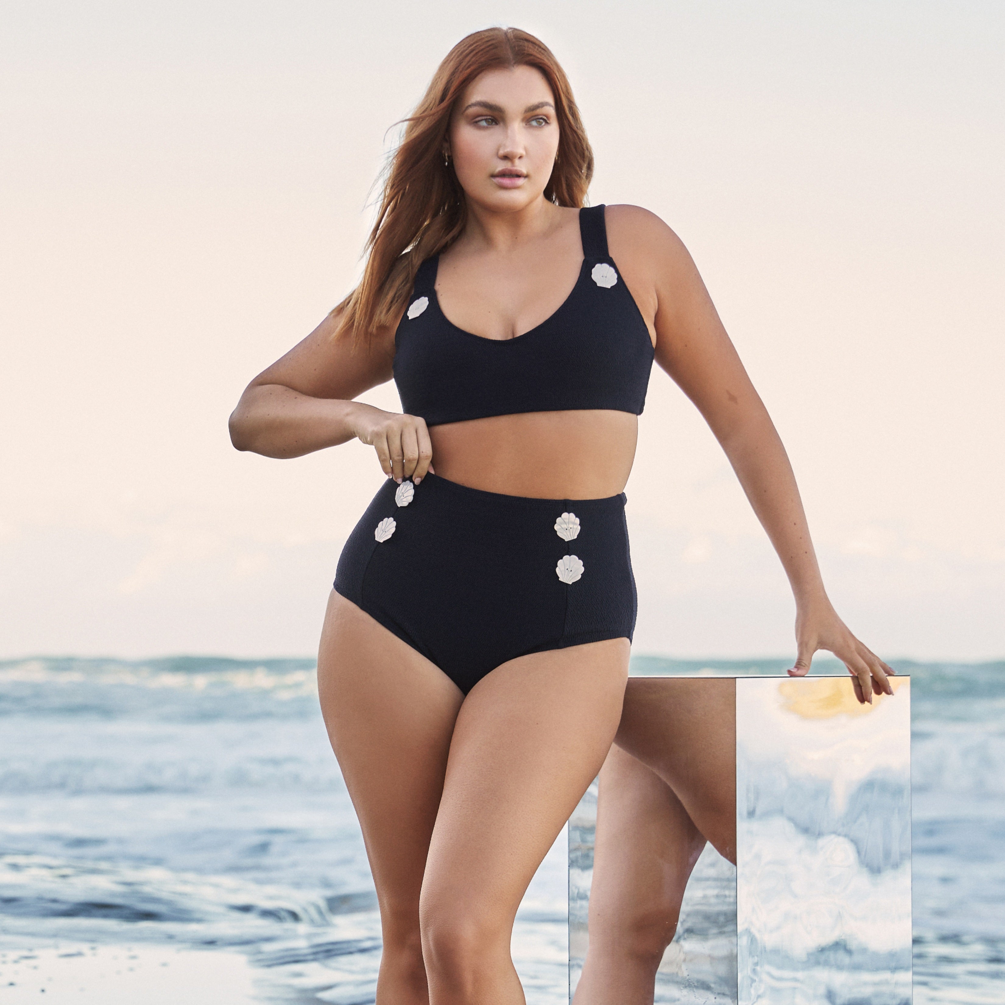 Born This Way / Bikini bottoms / Black texture - FINAL SALE
