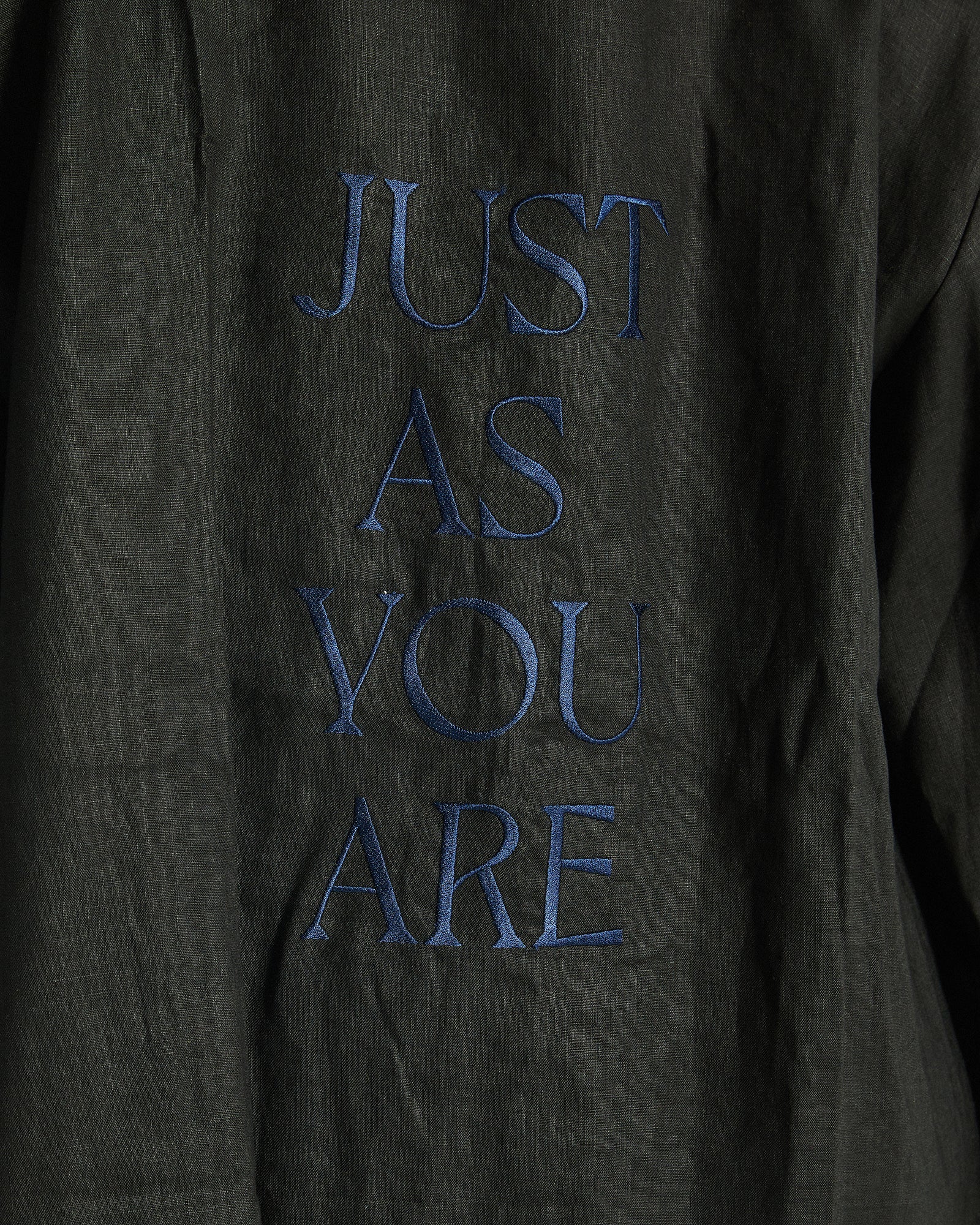 Easy Like Sunday / Linen robe / Black / Just As You Are - FINAL SALE