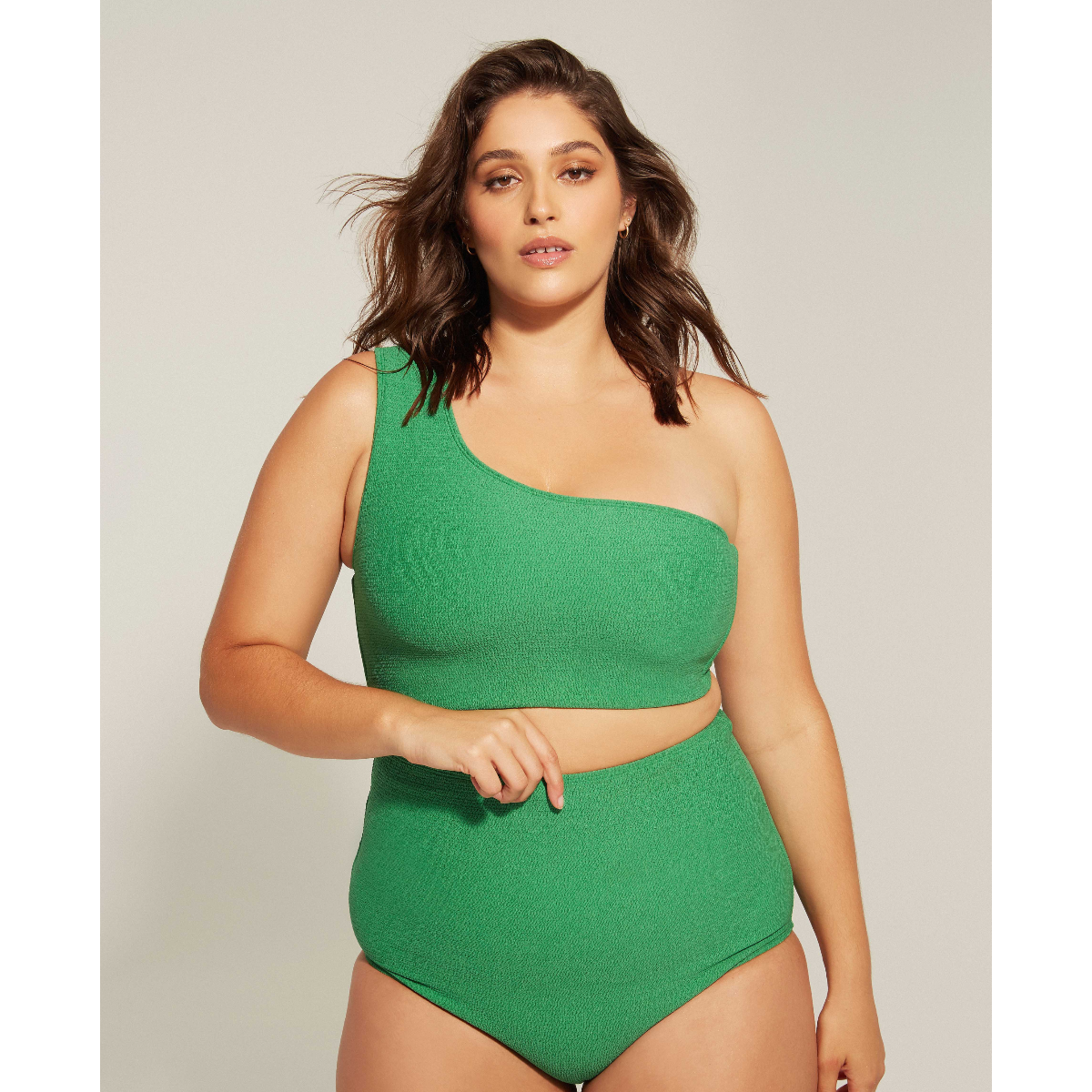 By My Side / Bikini top / Green texture - FINAL SALE