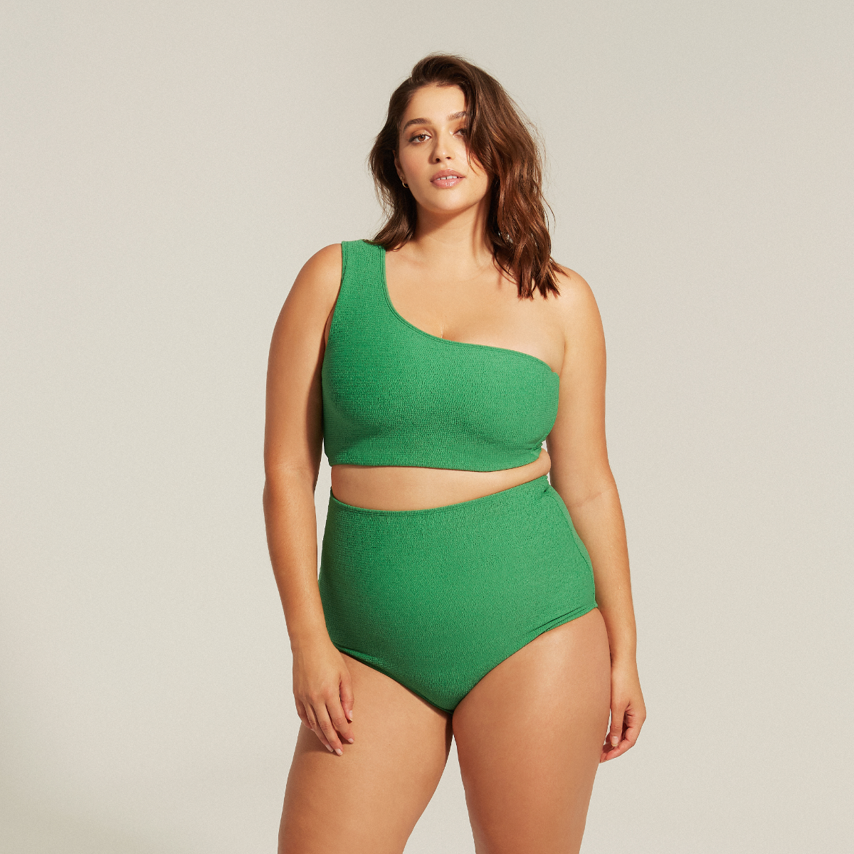 By My Side / Bikini top / Green texture - FINAL SALE
