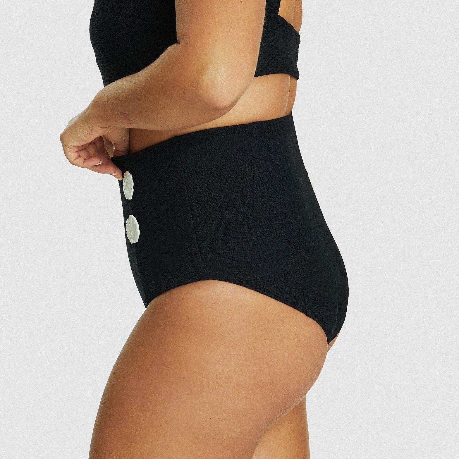 Born This Way / Bikini bottoms / Black texture - FINAL SALE
