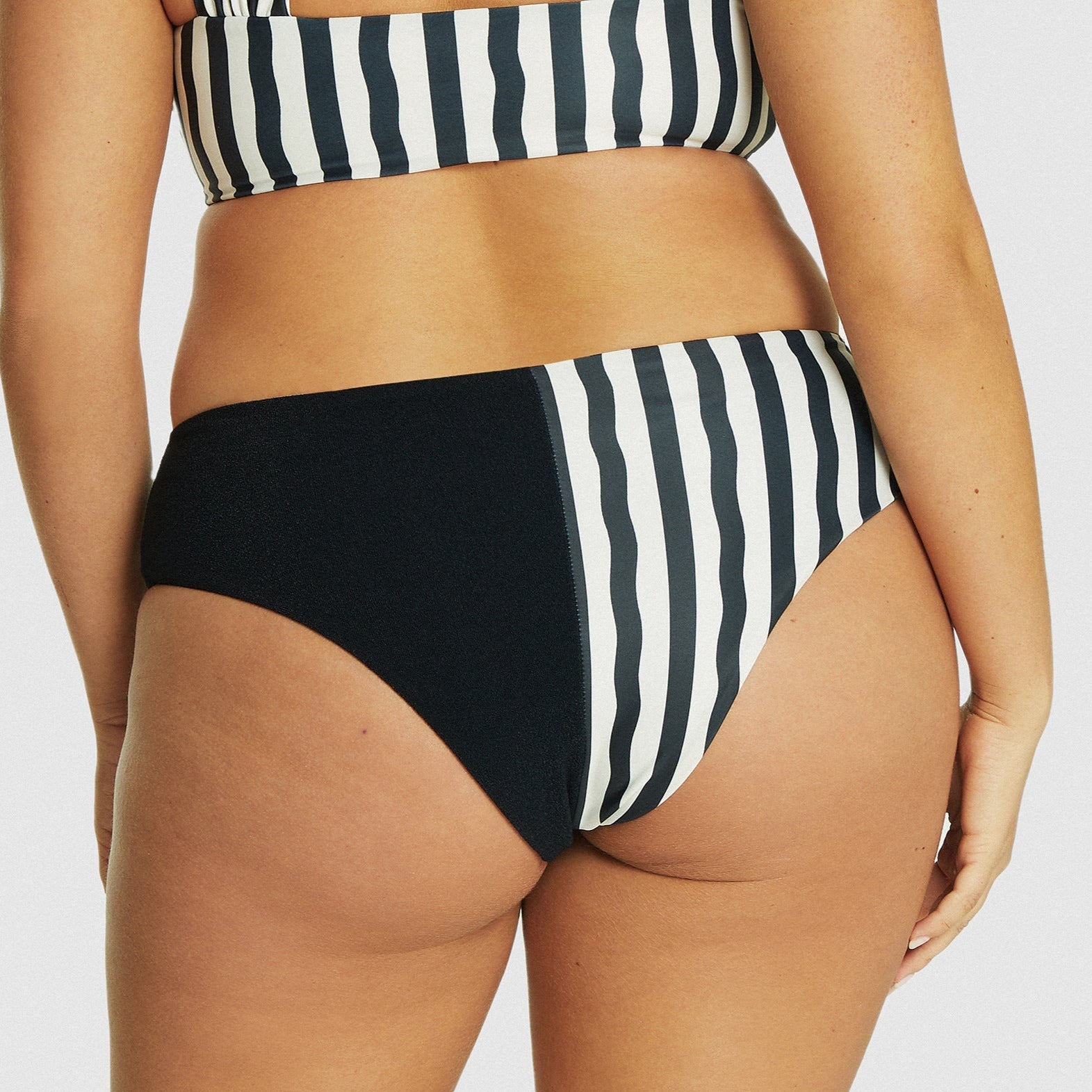 Lucky you / Bikini bottoms / Stripe + Black - FINAL SALE