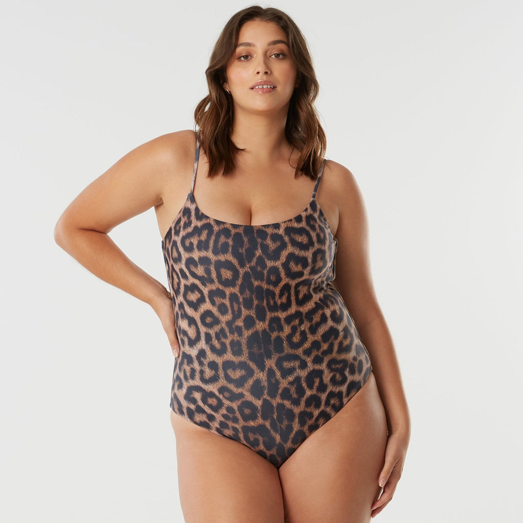 Leopard Dreams Sexy Asymmetric One Shoulder Brazilian One Piece Swimsu –  Sunset and Swim