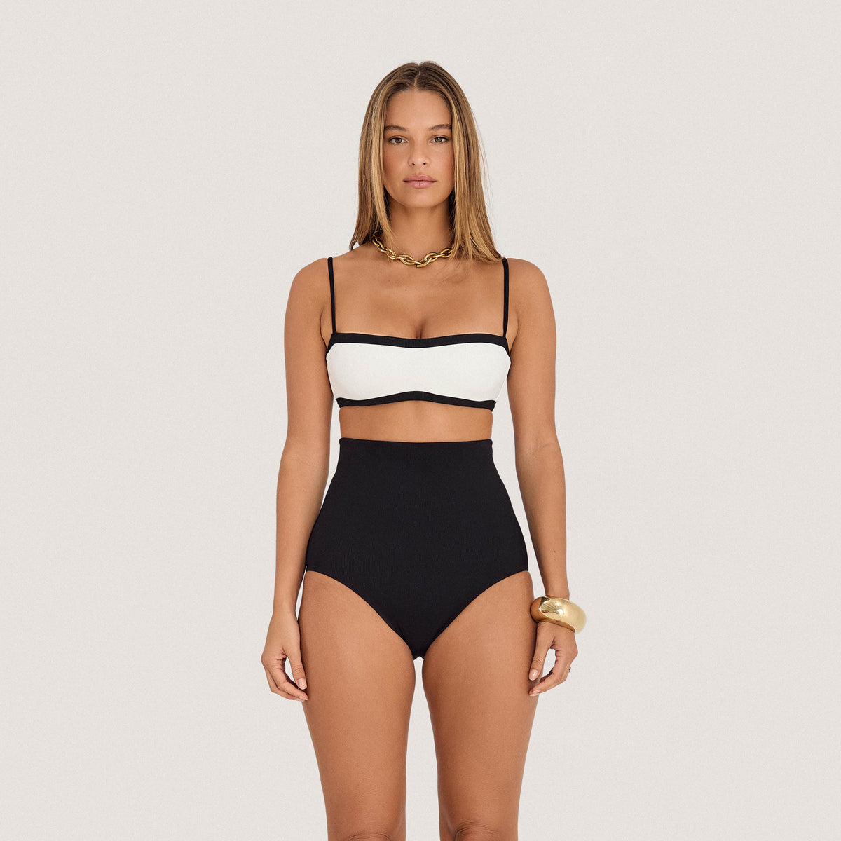 Sky High / Bikini bottoms / Black rib