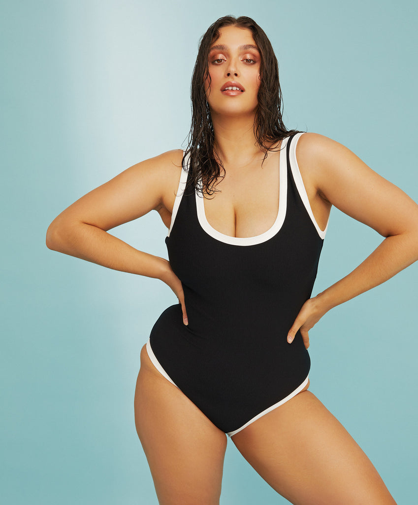Mannily Plus Size Women Swimsuit Lady Bodysuit One-Piece