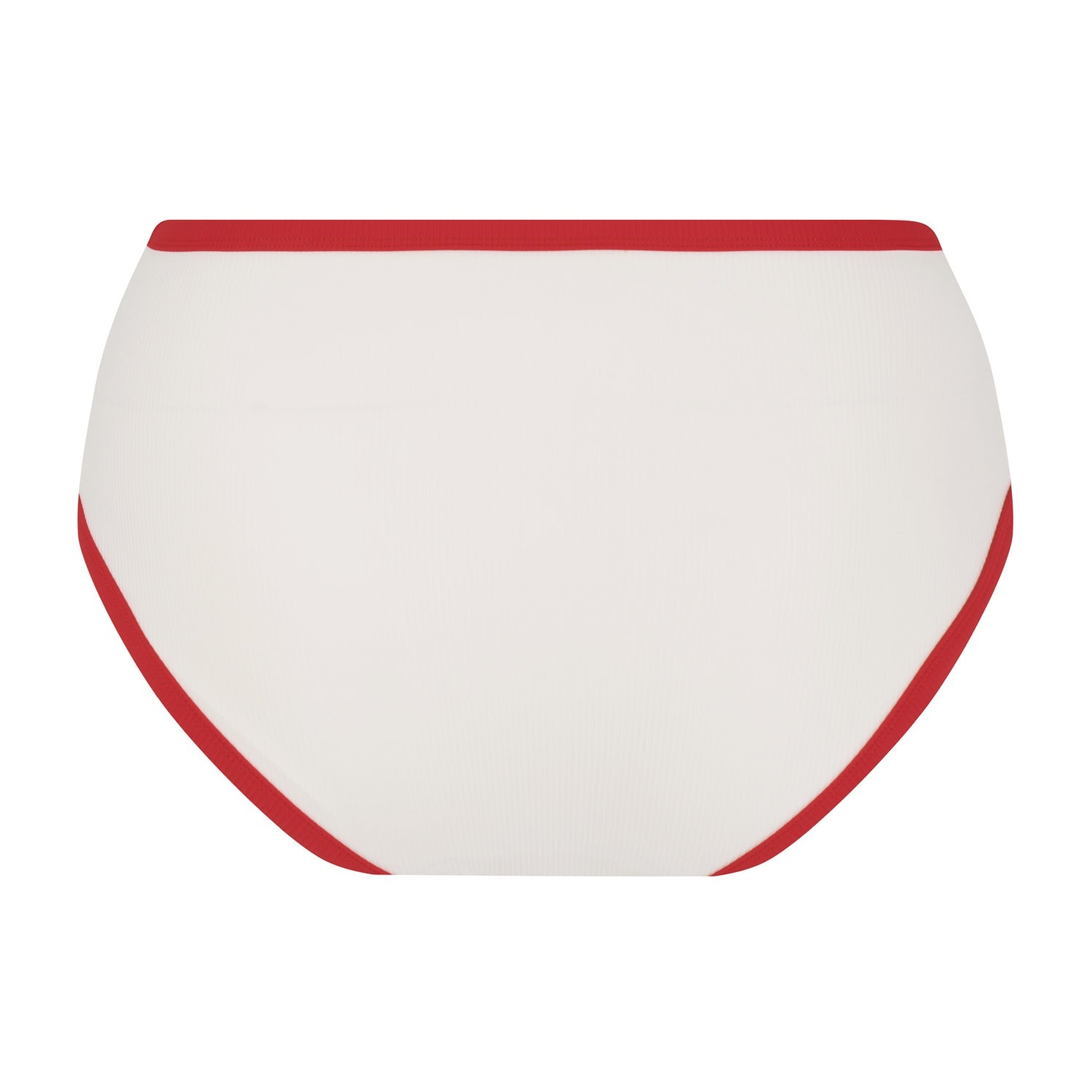 Follow The Sun / Bikini bottoms / White + Red Rib