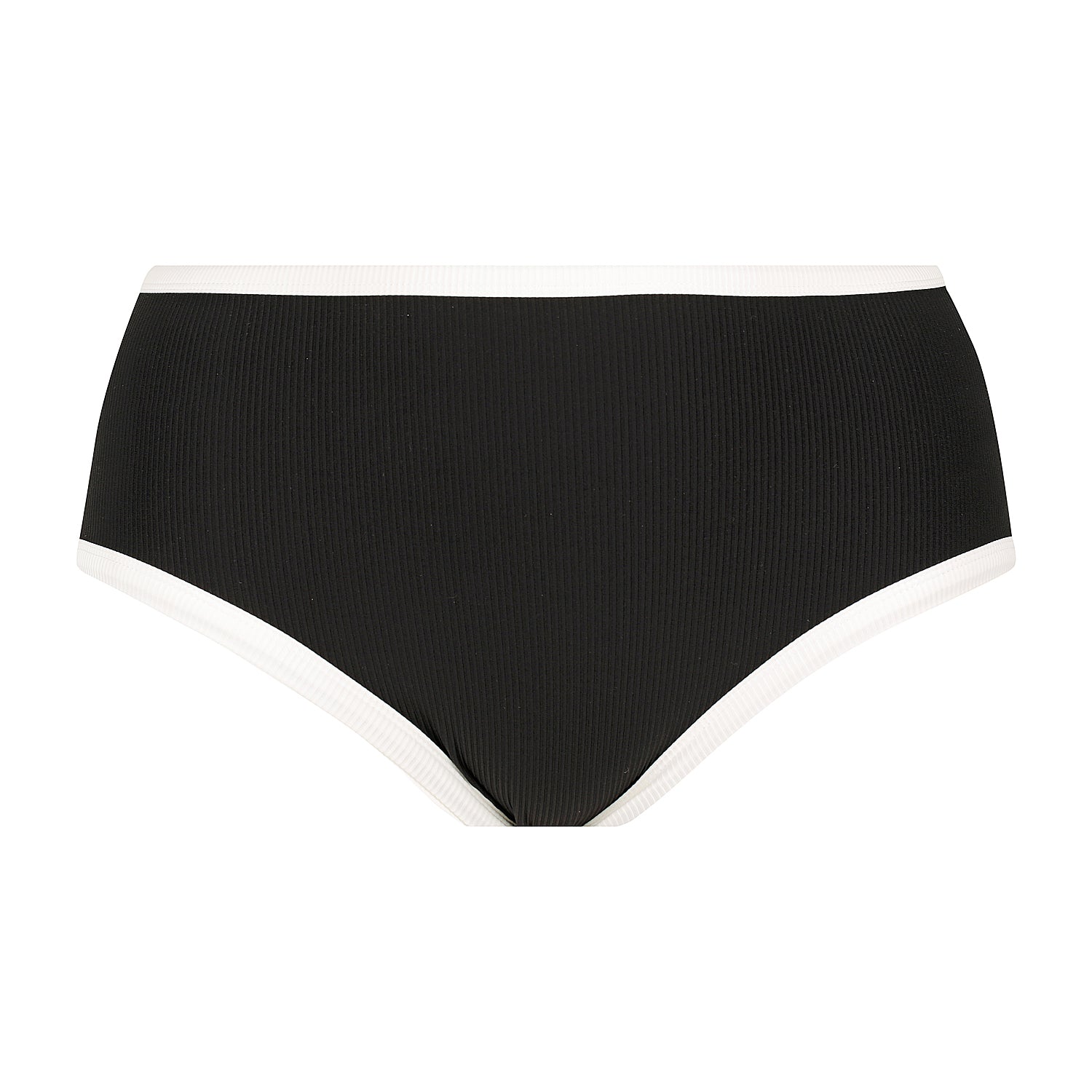 Follow The Sun / Bikini bottoms / Black + White Rib