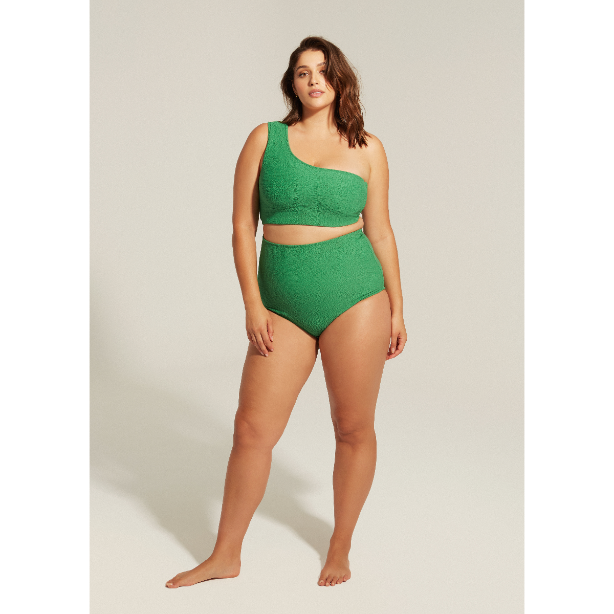 Sky High / Green Textured Bikini Bottoms - SAINT SOMEBODY